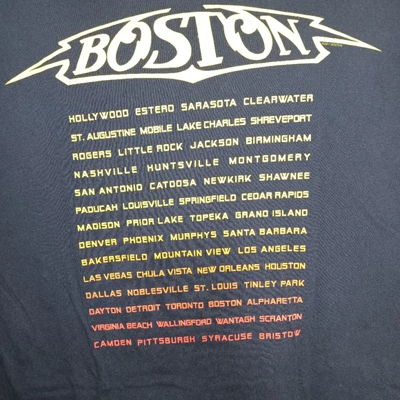 Boston Hyper Space Tour Concert T-Shirt Band Tee Size Med - Picture 4 of 4